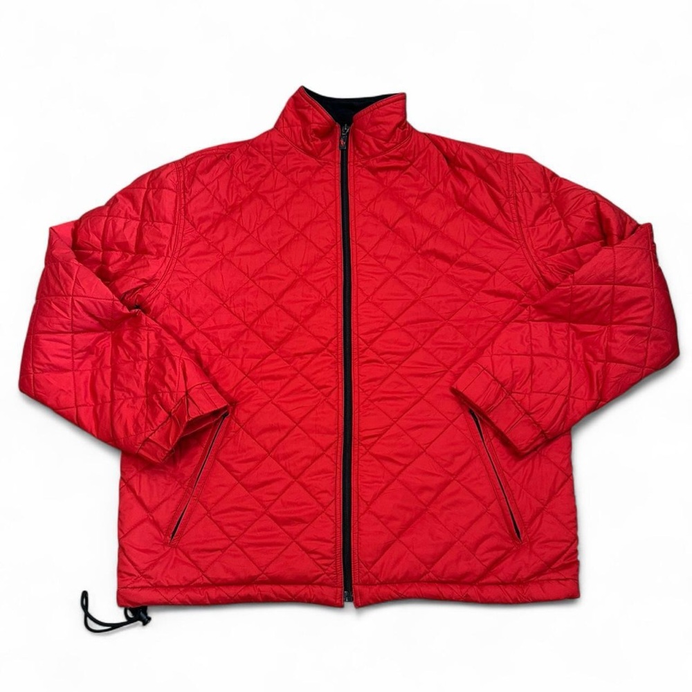 Polo Ralph Lauren Polo Sport Red Quilted Zip Up Jacket Size Large